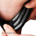 wernies No Show Socks Women Low Socks Non Slip Flat Boat Line 4/8 Pairs (Black, L)