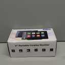 Portable Wireless Carplay Screen, PBYRD 9" Touchscreen with 4K HD Front Camera, Car Stereo with Apple Carplay & Android Auto, Mirror Link/Voice Control/Bluetooth/GPS Navigation-2025 NEW