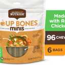Nutrish Rachael Ray Dog Chews Soup Bones Minis with Real Chicken & Veggies, 16 Dog Treats (EXP 01/01/27)