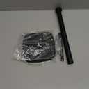 Paper Towel Holder Countertop, Standing Paper Towel Roll Holder for Kitchen Bathroom Organize, Stand with Weighted Base Suction Cups, Stainless Steel One-Handed Operation (Matte Black)