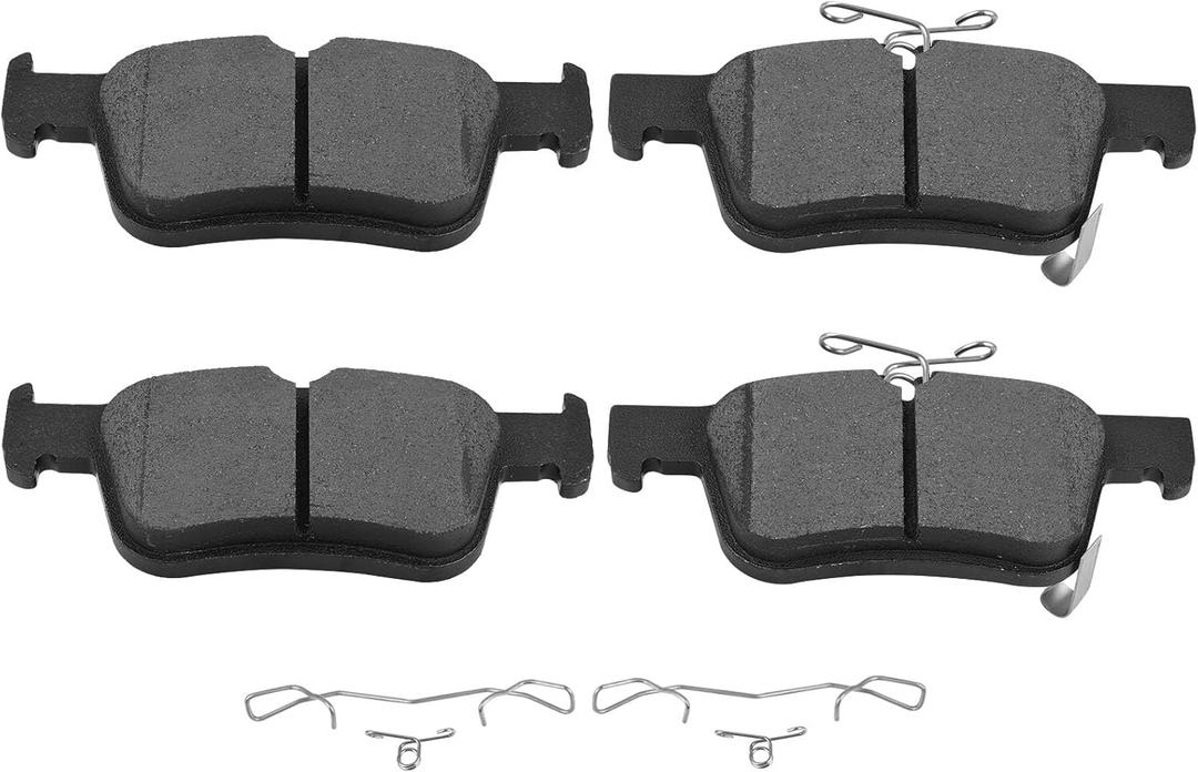 SCITOO D2102 Ceramic Brake Pads Sets Rear w/ Hardware Replacement For Acura For TLX 2021-2022, For Honda For Accord 2018-2022, For Honda For Civic 2020-2022, For Honda For Insight 2019-2022