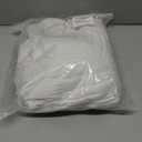 Mommy Jennie Long Sleeve Maternity Dress for Photoshoot Stretchy Pregnancy Fitted Gowns for Baby Shower (Large, White)