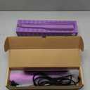 2-in-1 Hair Straightener & Curler, 2 Inch Plate, 8.5" Extra-Large Ceramic Iron with 20M Anions (Purple)