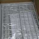 3 Tier Laundry Room Cart with Pull-Out Baskets, Utility Cart Rolling Storage Cart with Wheels Bathroom Organizers Storage Shelf with Wood Top Laundry Room Organization and Storage, White