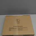 11"x14" Clear Acrylic Serving Tray with Golden Handles, Sturdy Huge Capacity Acrylic Tray for Coffee, Juice, Kitchen and Desk Organizer (11"x14")