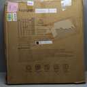 Extra Wide Baby Gate with Door 61.3-65.2 Inch Pressure Mounted, Auto Close Child Baby Gates for Doorways No Drill, Walk Through Dog Gate Indoor for The House, White