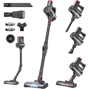 RONEAIR Cordless Vacuum Cleaner for Home,Cleans Under Furniture Without Bending,40Kpa 45Mins,Self-Standing,Powerful Stick Vacuum Cordless for Pet Hair,Hard Floors,Carpets,Car