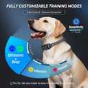 Ultrasonic Bark Collar for Large Medium Small Dogs, Humane No Bark Collar with Beep & Vibration, Smart Barking Collar with 7 Adjustable Sensitivity Levels, Rechargeable Bark Collar for Dogs,Waterproof