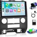 Rimoody 4Core 2G+64G Android 13 Car Radio Wireless Carplay for Ford Escape 2007-2012/Mazda Tribute 2007-2012, Car Stereo Android auto 9 Inch Touch Screen GPS Navigation WiFi EQ Bluetooth Backup Camera