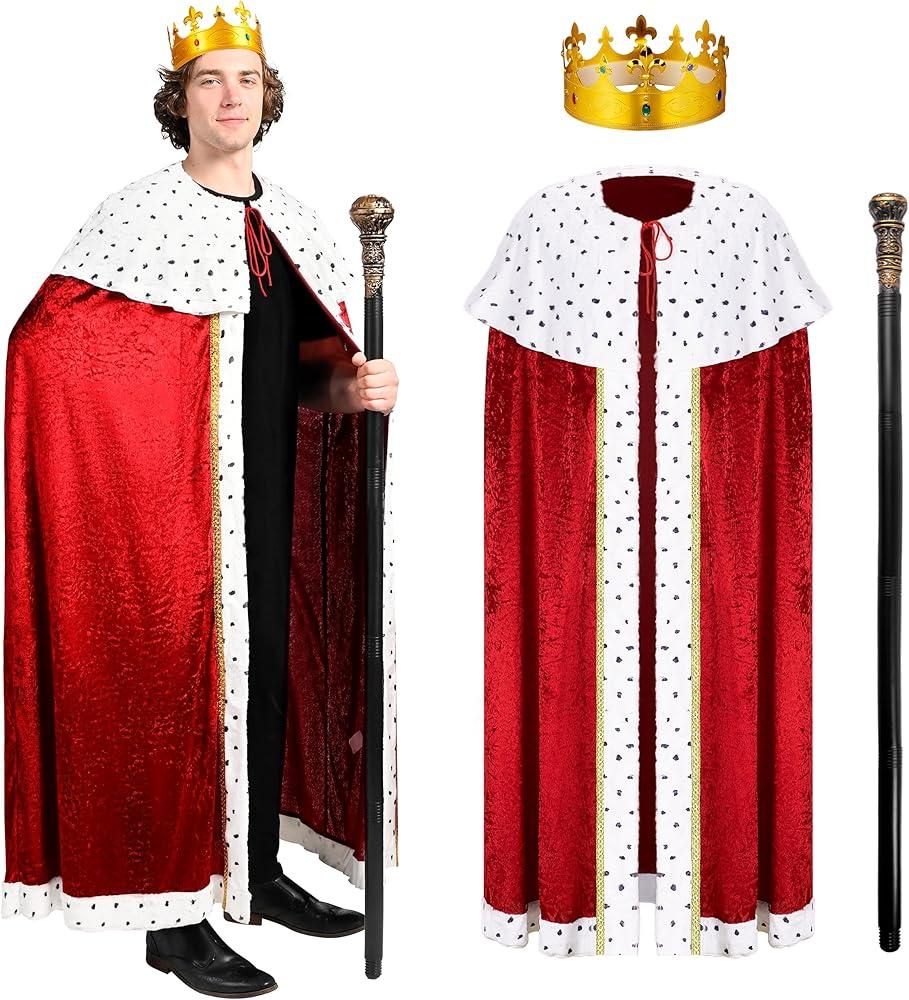 Spooktacular Creations King Costume Set Adult, Halloween Costumes, Medieval Royal Lord Farquaad Costume