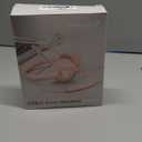 JIAMQISHI USB Headset with Microphone for PC, On-Ear Computer Laptop Headphones with Noise Cancelling Mic in-line Control for Home Office Online Class Zoom (USB+3.5mm, Pink)