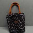 Joymee Lunch Bag Women Insulated Lunch Box Reusable Leakproof Large Spacious Cooler Tote for Women Men Adult with Bottle Holder and Side Pockets for Work Office Travel Picnic - Love Heart