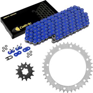 Caltric Blue O-Ring Drive Chain and Sprockets Kit Compatible with Yamaha Warrior 350 YFM350X 1989-2004 Blue Caltric Blue O-Ring Drive Chain and Sprockets Kit Compatible with Yamaha Warrior 350 YFM350X 1989-2004 Blue