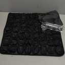 Inflatable Seat Cushion for Long Flights Airplane Travel Cushion- Portable Ergonomic Support Wheelchair Cushions with Coccyx Pain Relief (Black)