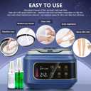 Smart Waxing Kit Wax Warmer For Hair Removal With Digital Display, 4.41lbs/2kg Hard Wax Beads, For Sensitive Skin, Armpit, Eyebrow, Bikini, Face, Nose, Legs