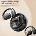 Wireless Earbuds, Real-Time AI Translation Earbuds,144 Languages Language Translator Earbuds, AI Wireless Bluetooth Headphones, Translating Earbuds, Ear Pods Wireless, Perfect for Travel, Business (M76-Black)