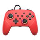 BETMI RGB Wired Pro Controller for Switch 2 with 9-Axis Motion Sensing/C Button/Hall Effect Joysticks/LED Light/Dual Vibration/Built-in Stereo Jack/Marco, Gamepad Fit for Switch/Lite/OLED/PC (Red)