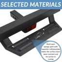 Just-V Hitch Step for Pickup Truck Trailer Tow Hitch Step Textured Black Non-Slip Strong Steel Rear Bumper Step Hitch with Pin Lock U-Bolts 2" Hitch Receiver Stabilize 220LBS Maximum Load