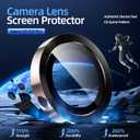 X-it Camera Lens Protector for Samsung S25 Plus, 9H Tempered Glass, Independent Metal Aluminum Edge Original Protection Design, Suitable for Phone Case, Anti-scratch, Anti-reflective,PinkGold