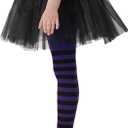 5 x Century Star Baby Tights Toddler For Girls Solid Knit Socks Soft Cotton Infant Leggings Warm Stockings Newborn Pants (Purple)