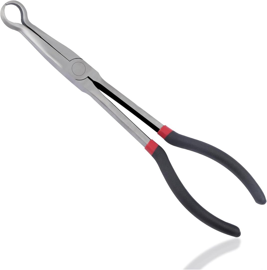 Spark Plug Removal Tool - Professional O Ring Nose Spark Plug Pliers with 11" Extended Design & Anti Slip Handle - Your Car Essentials Spark Plug Boot Removal Tool