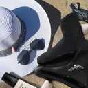 Beach Socks - Sand sports - Volleyball, Soccer, Snorkeling - Kids, Women, Men 1 Yr Warranty (Small, Black)