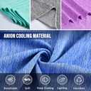Cooling Towels - 8 Pack Cooling Towel(40"x12"), Cooling Towels for Neck and Face, Microfiber Soft Breathable Cooling Towel for Hot Weather