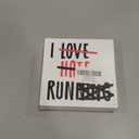 Running Gifts for Women Men, Christmas Birthday Gifts for Runners Running Lover, Track Marathon Running Lover Coach Gifts, Track Marathon Runner Gifts for Women Men, Running Decor, I Love Hate Running