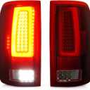 LED Tail Light for 2004 2005 2006 2007 2008 Ford F-150, Rear Taillight Assembly, FO2800182 FO2801182 5L3Z13404CA 6L3Z13404BA 4L3Z13404AA (Red Lens)