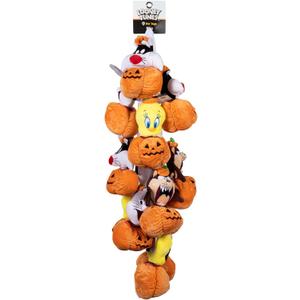 Looney Tunes for Pets Bugs Bunny, Tweety Bird, Tasmanian Devil, Sylvester Halloween Plush Dog Toy 12pc Clipstrip | 6 Inch Small Squeaky Dog Toys from Plush Dog Chew Toys, (FF16895)