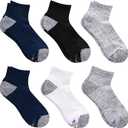Hanes Men's Moves Performance Socks, Moisture-wicking Ankle & Low-cut Socks, Breathable Mesh Panels, 6-pack
