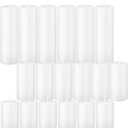 18 Pcs White Pillar Candles Bulk SetHurricane Candles3 Different Lengths 2 x 3/4/6 Inch (6 Each)Dripless Unscented SmokelessGives You a Better Atmosphere When Organizing an Event Party.