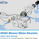 Blower Motor Resistor 4P1594 15141283 Replacement Compatible with Silverado 1500 2500 HD 3500 HD & for Suburban 1500 2500 & for Tahoe & Avalanche & for Equinox 2007-2013 Blower Resistor