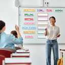 36 Pcs Classroom Schedule Magnets Daily, Rainbow Color, Classic