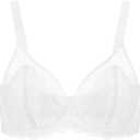 HSIA Minimizer Bras for Women Large Bust Full Coverage Lace Plus Size Bra - Mermaid Scales (White)