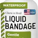 Liquid Bandage for Dogs 4oz Waterproof Spray - Dog Wound Care with Aloe for Cuts, Scrapes, Hot Spots & Paw Injuries - Alcohol-Free, Safe if Licked, Made in USA | Chew + Heal