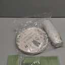 140PCS Greenery Baby Boy Shower Decorations Tableware Set, Boho Greency Party Decorations Tableware Set Dessert Plates Napkins Forks for 20 Guests