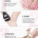 Electric Foot Callus Removers Rechargeable, Portable Electronic Foot File Pedicure Tools, Electric Callus Remover Foot Scrubber Kit, Professional Foot Care Ideal Gift for Dead, Hard Cracked Dry Skin (003-black)