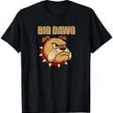 Mens Big DAWG, Featuring Cartoon Bulldog T-Shirt, Size S