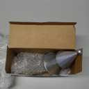 MorningRo 2 Pcs Silver Metal Christmas Stocking Holders for Mantle Neutral Christmas Tree Stocking Holder for Fireplace Mantle Xmas Decorations Indoor Holiday Decor