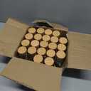 NETANY 21Pcs Glass Spice Jars with Bamboo Lids, 4 oz Glass Jars with Minimalist Farmhouse Spice Labels Stickers, Collapsible Funnel, Seasoning Storage Bottles for Spice Rack, Cabinet, Drawer