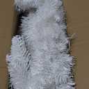 4ft Lighted Artificial White Christmas Tree with Light, Small Artificial Xmas Tree, Not Pre-lit White Pine mini Trees with Lights for Home, Office, and Xmas Party Decor, White