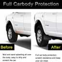Tecoom Custom Mud Flaps Splash Guards Fit for 2019-2023 Ram 2500/3500 Trucks with OEM Fender Flares(not Power Wagon), Black Front and Rear Mud Guard Set of 4
