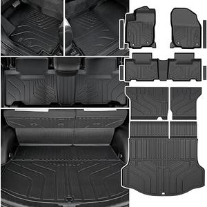 Floor Mats for Toyota RAV4 2013-2018 Gas Only, with Cargo Mat
Full Protection Mat Set with Cargo Liner, All Weather TPE, Non Slip & Odorless & Scratch Proof, RAV4 Gas Accessories