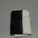 Soft Cotton Boho Lumbar Throw Pillow Covers Set of 2, Natural White/Contrast Black 12x20 Inch, Black Farmhouse Decorative Cushion Covers for Sofa Bed Living Room Home Decor