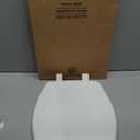 Bemis 7300SLEC Slow Close Toilet Seat, Easy Clean Hinges and Durable Plastic Seat, Made in USA, Elongated, White