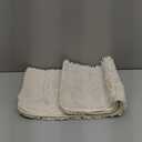 OLANLY Bathroom Rugs 30x20, Extra Soft Absorbent Chenille Bath Rugs, Rubber Backing Quick Dry, Machine Washable Bath Mats for Bathroom Floor, Tub and Shower, Home Decor Accessories, Ivory