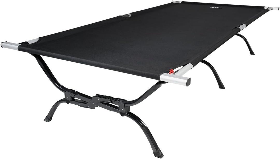 Teton Outfitter Camping Cot, Heavy-Duty Oversized Folding Cot for Adults, Comfortable Elevated Sleeping Bed, Easy Setup, XXL