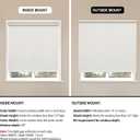 Sunoff Blackout Roller Shades Blinds Cordless for Windows Pull Down Room Darkening Door Blinds with Thermal Insulated Easy to Install for Living Room,Bedroom,Home,Office Bathroom Beige 31" W x 72" H