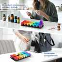 Extra Large Weekly Pill Organizer - 7 Day AM/PM Pill Box, Twice a Day XL Pill Container for Vitamins and Supplements, Airtight & Detachable Design, Ideal for Daily Medication Management